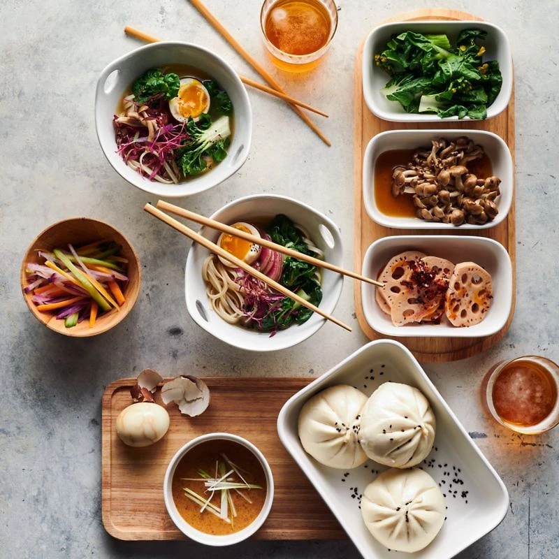 Oven-to-Table Oval Serving Bowls with Oval Platter