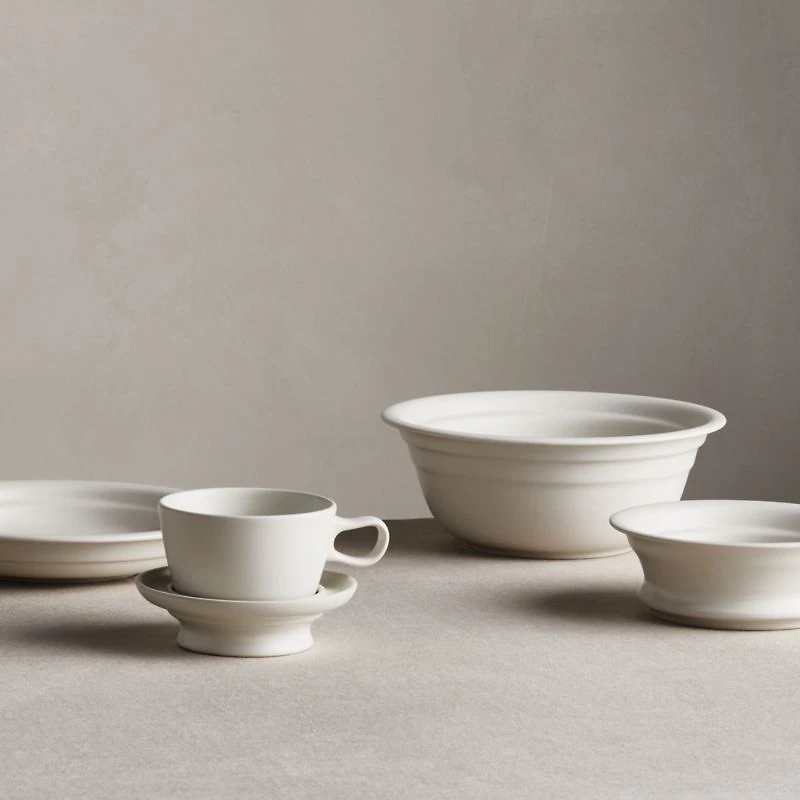Jamesware White Stoneware Salad Plate