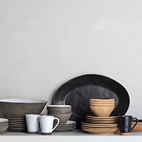 Marin White Recycled Salad Plates, Set of 8