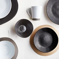 Marin White Recycled Salad Plates, Set of 8