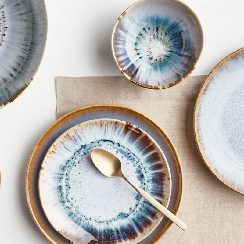 Julo Blue and White Salad Plate