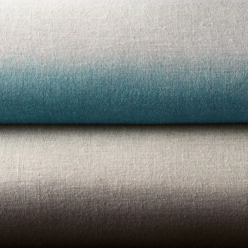 Pure Linen Dip-Dye Black Full/Queen Duvet Cover
