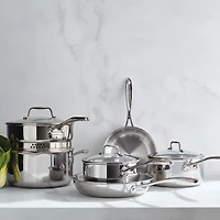ZWILLING ® Clad Xtreme 10-Piece Polished Stainless Steel Cookware Set