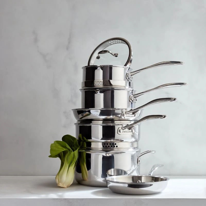 ZWILLING ® Clad Xtreme 10-Piece Polished Stainless Steel Cookware Set