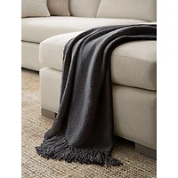Styles 70"x55" Black Throw Blanket