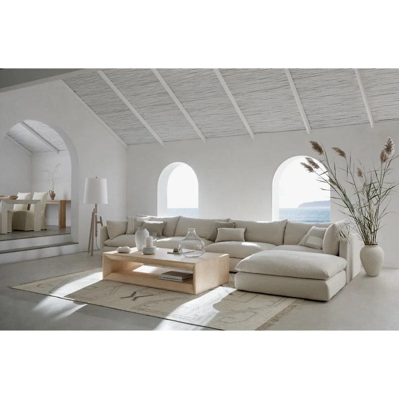 Unwind Right-Arm Slipcovered Chair