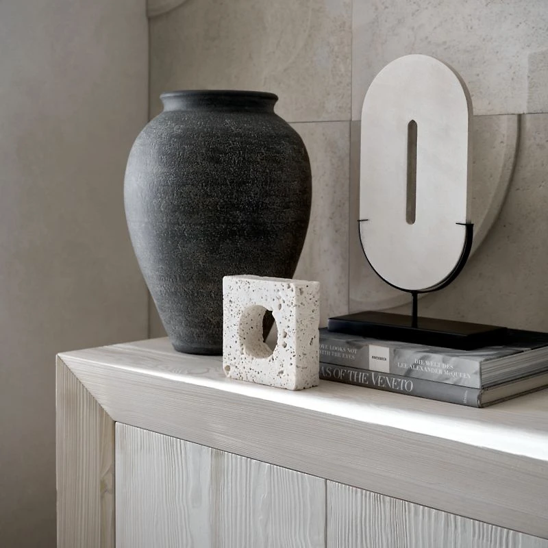 Destan Sandstone Sculpture on Stand 17"