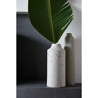 Ema Medium White Ceramic Vase 12.7"