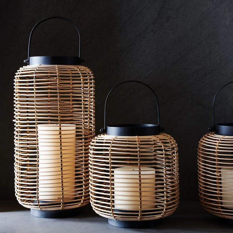 Brigton Rattan Outdoor Lantern 16"