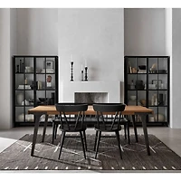 Lakin 61"-99" Teak Extendable Dining Table