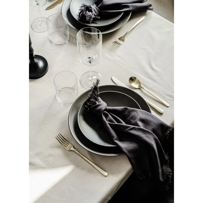 Craft Storm Grey Organic Cotton Fringe Napkin