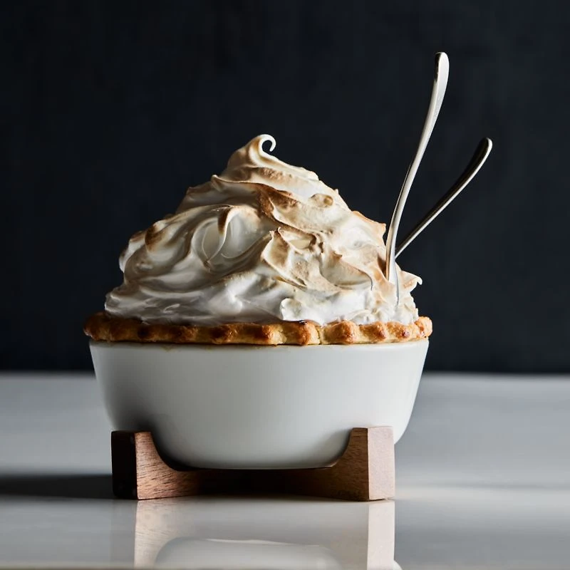 Oven-to-Table Small Serve Bowl with Wood Stand