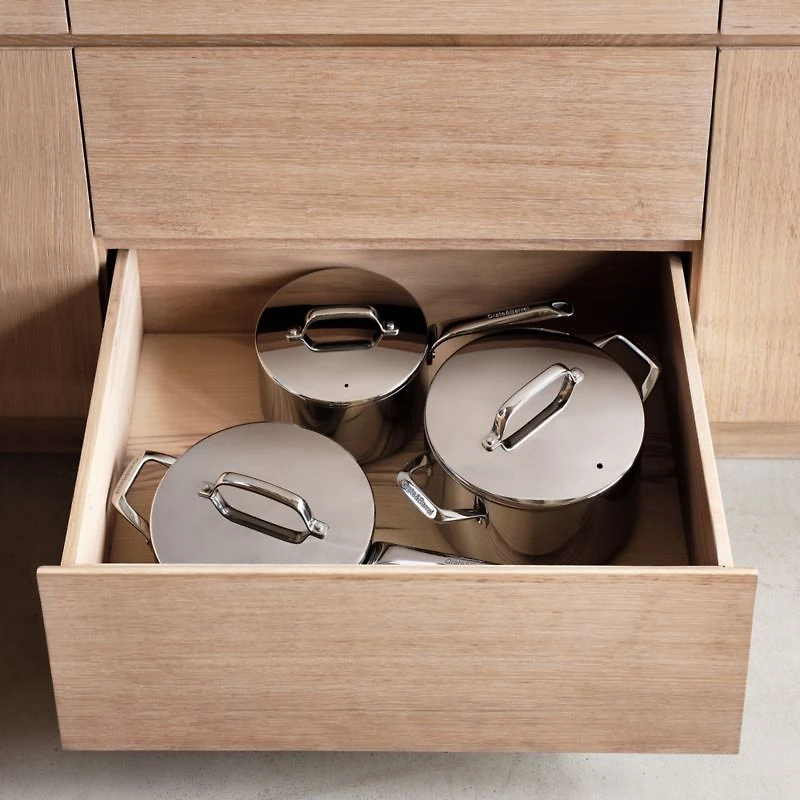 Crate & Barrel EvenCook Core ®  3.5 Qt. Stainless Steel Everyday Pan with Lid