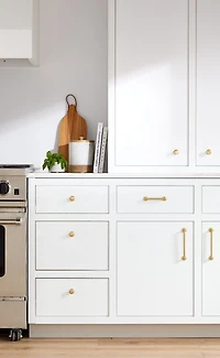 Classic Round Brushed Brass Cabinet Knob