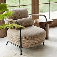 Winslow Oak Wood Side Table by Jake Arnold