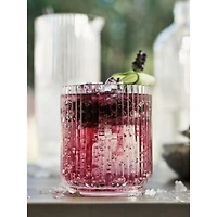Fluted 15-Oz. Acrylic Double Old-Fashioned Glass