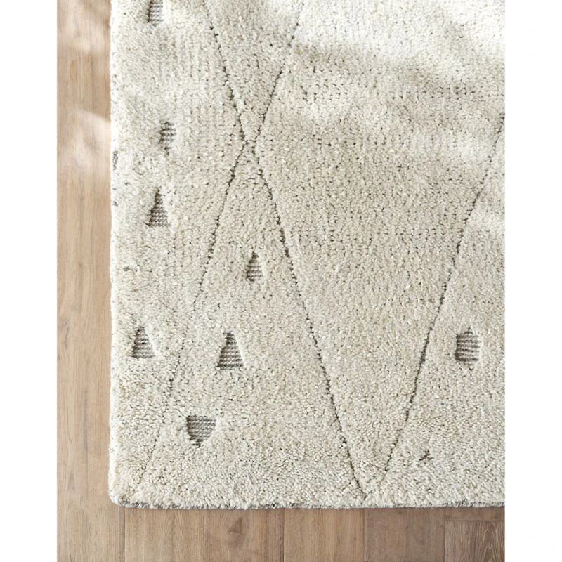 Casablanca Wool Moroccan Ivory Area Rug 8'x10'