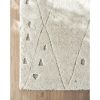 Casablanca Wool Moroccan Ivory Area Rug 8'x10'