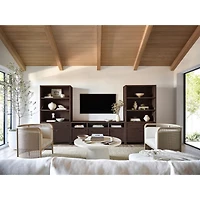 Keane Espresso Wood Closed Bookcase