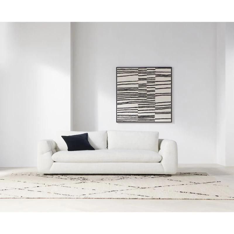"Be Still" Framed Hand-Painted Wall Art Print 49.5"x2" by Harriet Keech