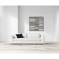 "Be Still" Framed Hand-Painted Wall Art Print 49.5"x2" by Harriet Keech