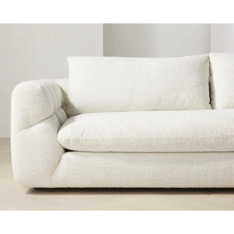Cambria Bouclé 2-Piece Right-Arm Chaise Sectional Sofa