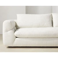 Cambria Bouclé 2-Piece Right-Arm Chaise Sectional Sofa