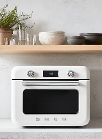 SMEG White Countertop Air Fry Oven with Steam