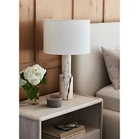 Jorgen Golden Calacatta Marble Table Lamp 28"