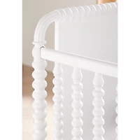 Jenny Lind Heirloom White Wood Convertible Baby Crib with Toddler Bed Rail