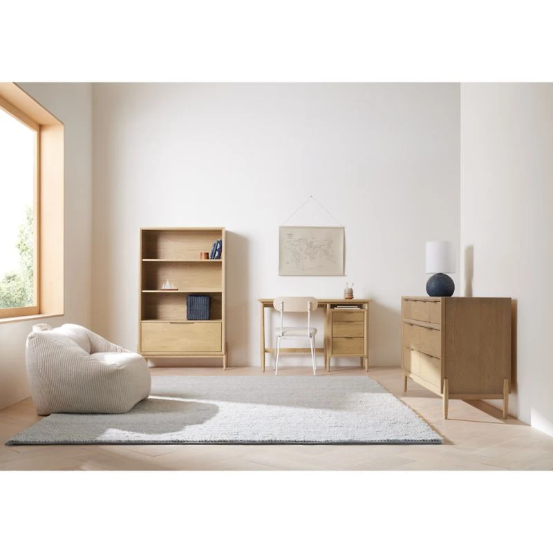 Stone Tan Velvet Corduroy Kids Lounge Chair