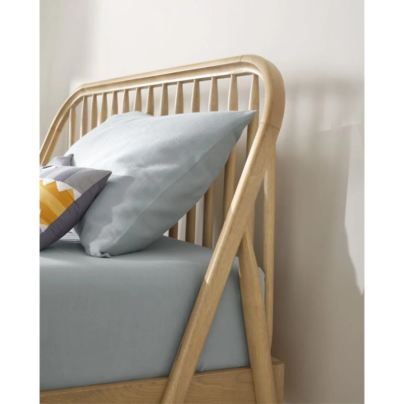 Bodie Spindle Natural Oak Wood Kids Twin Bed