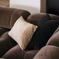 Riviera 22"x15" Arcadia Tan Brown Throw Pillow Cover