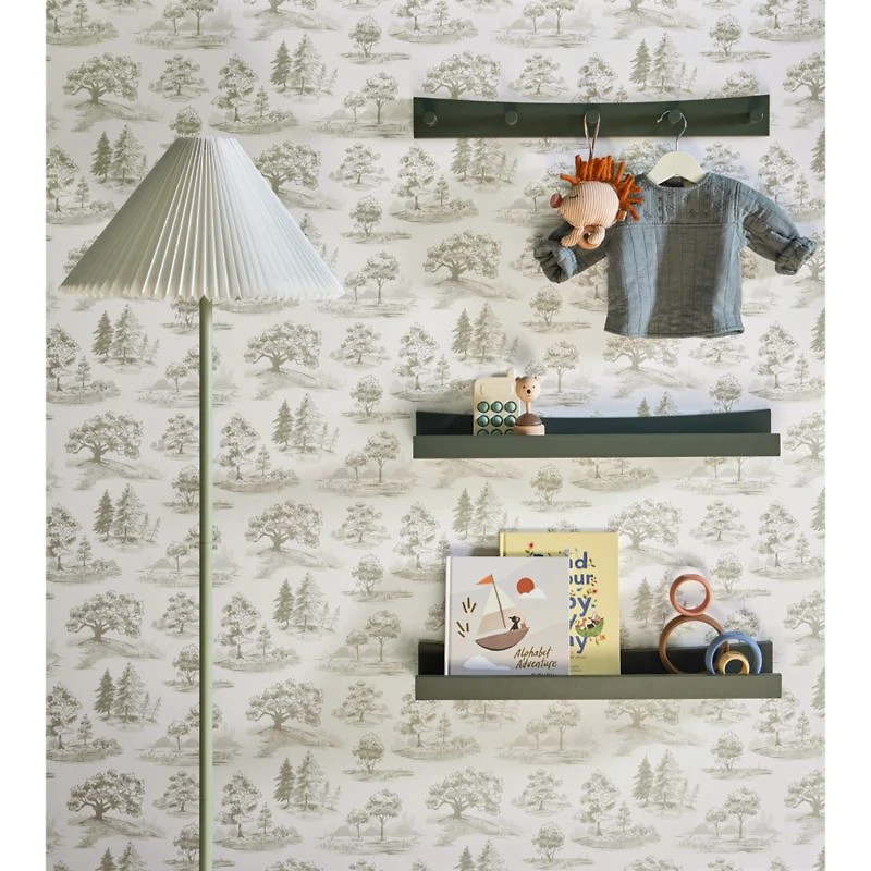 Flo Fluted Sage Green Kids Floor Lamp