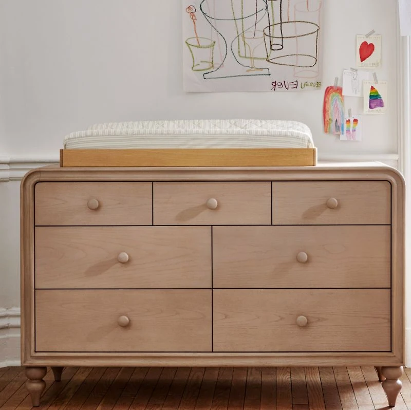 Lennox 53" Natural Wood 7-Drawer Dresser by Leanne Ford