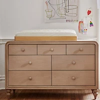 Lennox 53" Natural Wood 7-Drawer Dresser by Leanne Ford