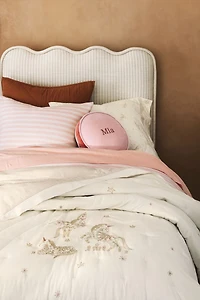 Comfy Tee Pink Stripe Organic Cotton Jersey Kids Pillow Sham