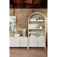 Annie 149" Whitewash Wood Storage Media Console Set by Leanne Ford