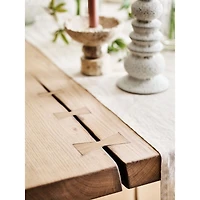 Papillon 88" Oak Wood Dining Table by Laura Kim