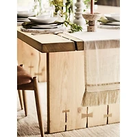 Papillon 88" Oak Wood Dining Table by Laura Kim