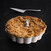 Ceramic Scalloped Pie Dish by Laura Kim