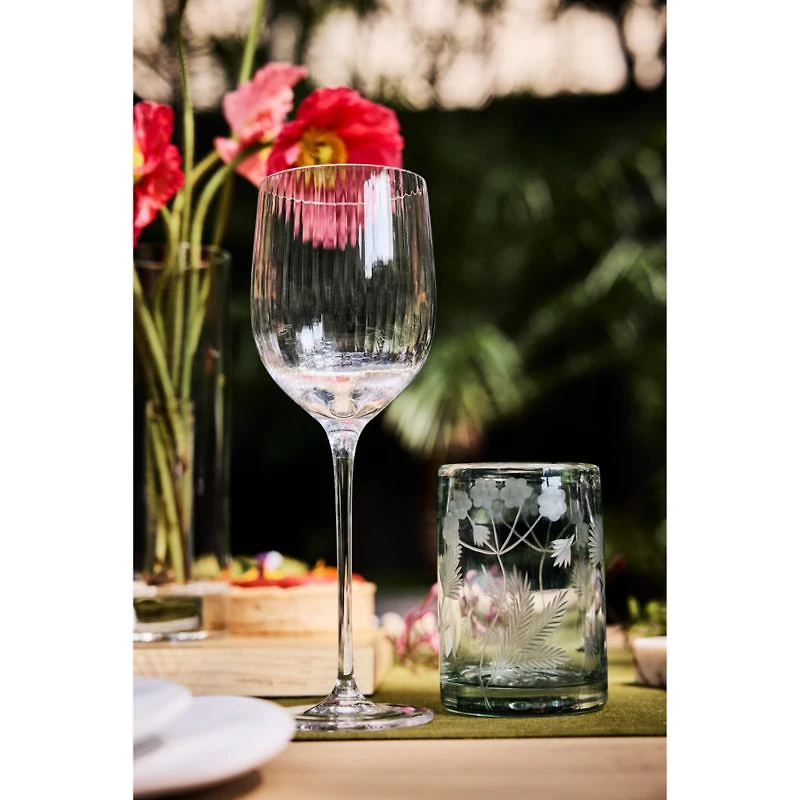 Botanical Studies 8-Oz. Recycled All Purpose Glass by Laura Kim