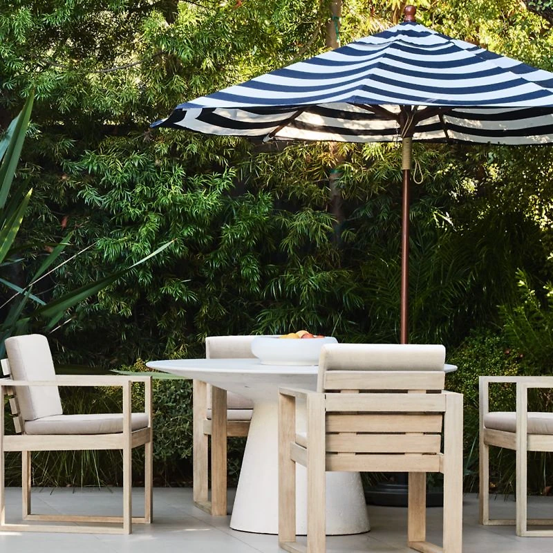 Nayarit 54" White Indoor/Outdoor Concrete Dining Table