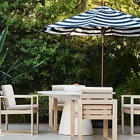 Nayarit 54" White Indoor/Outdoor Concrete Dining Table