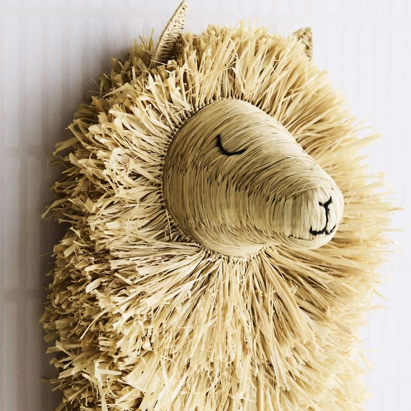 All Across Africa Llama Head Wall Decor