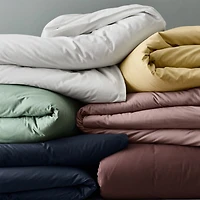 Cozy Cloud Moody Mauve Washed Organic Cotton Kids Twin Duvet Cover