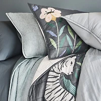 Midnight Marrakech Tiger Organic Cotton Voile Kids Pillow Sham