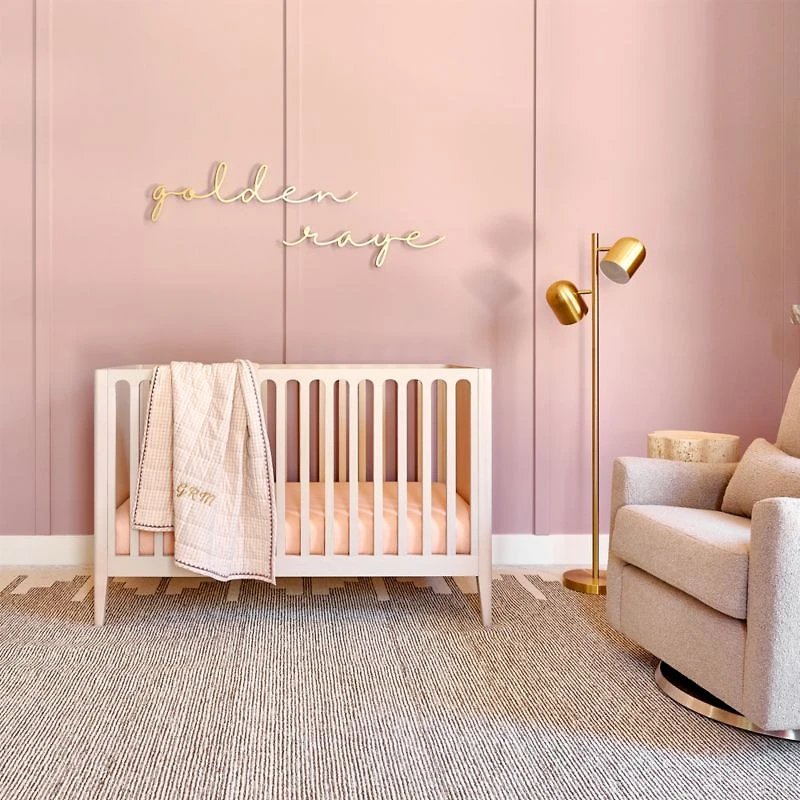 Edge Beige Geometric Wool Kids Area Rug 5'x8'