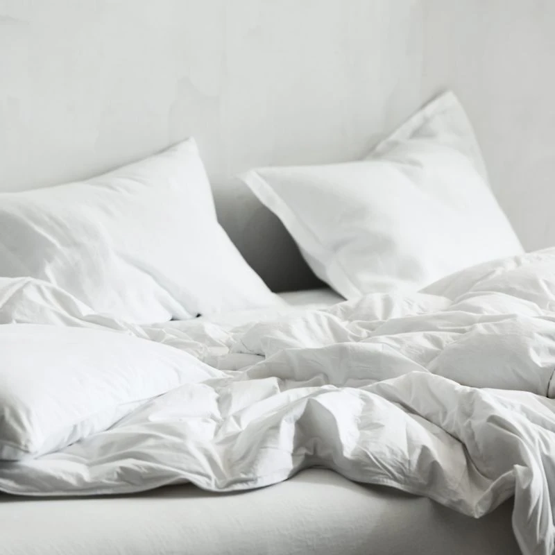 Classic Organic Cotton Down Feather Standard Bed Pillow