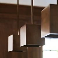 Indy Square Metal Pendant Light by Brigette Romanek